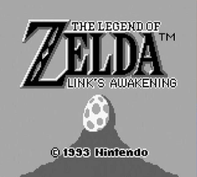 Link's Awakening title screen